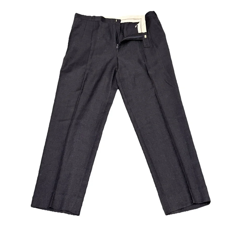 Club International Pure Virgin Wool‎ Slacks Mens Size 36x30 Dress Pants FLAWS